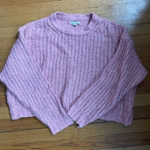 BRIGHT PINK American Eagle cropped sweater